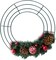 6PCS 10” Wire Wreath Frame Round Metal Wreath Form for Crafts & Floral Decorations on Weddings Christmas Home Party Celebrations, Dark Green